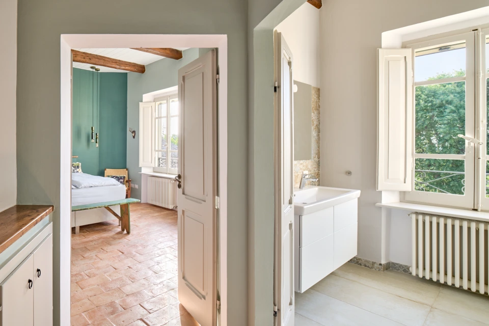 Raumgefüge Schlafzimmer Badezimmer