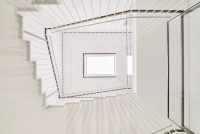 Abstraktes Detail Treppenhaus