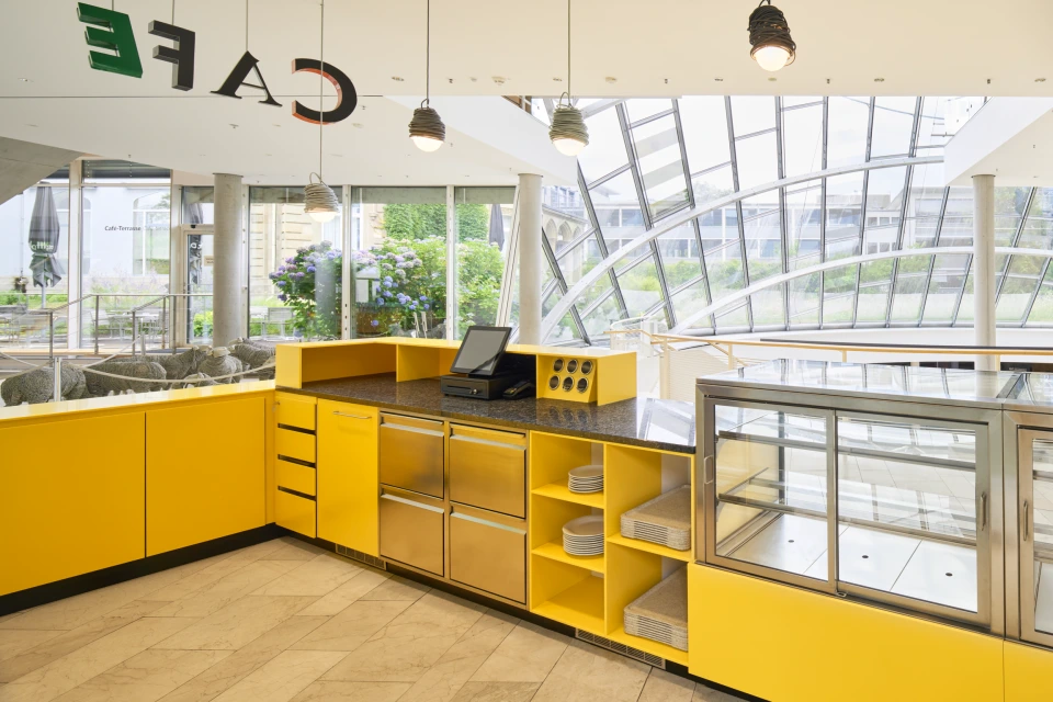 Rückseite Theke Museumscafé