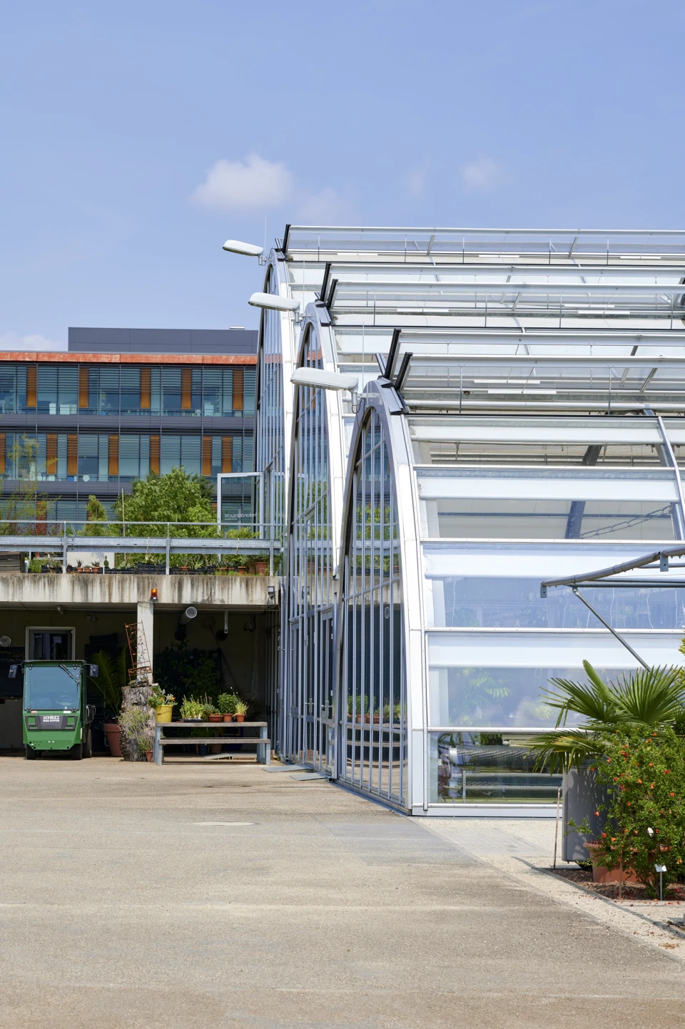 Gewächshaus Aufbau Wissenschaftsgarten