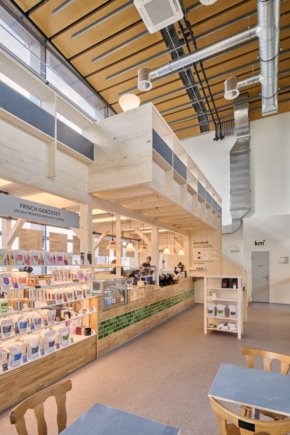 Offener Raum über zwei Etagen