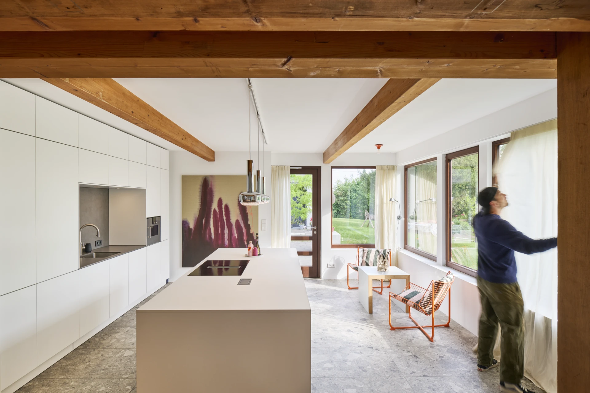 Interior großzügige offene Küche